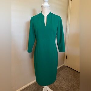 Calvin Klein Teal Long Sleeve Dress